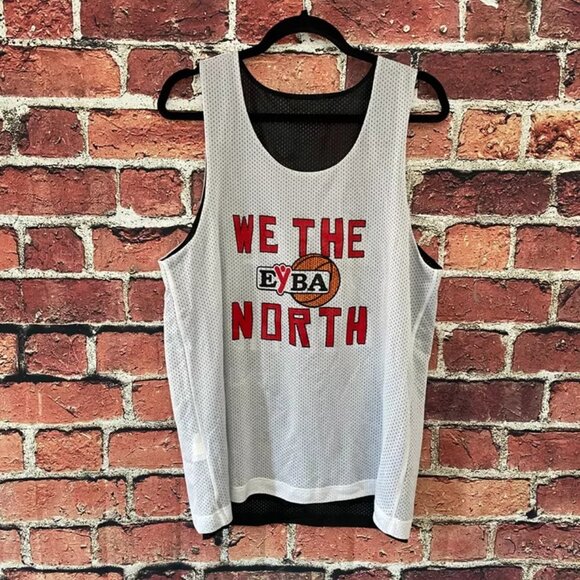 We the North EYBA Basketball Jersey Fits like a S Double Sided Black & White - Picture 3 of 5